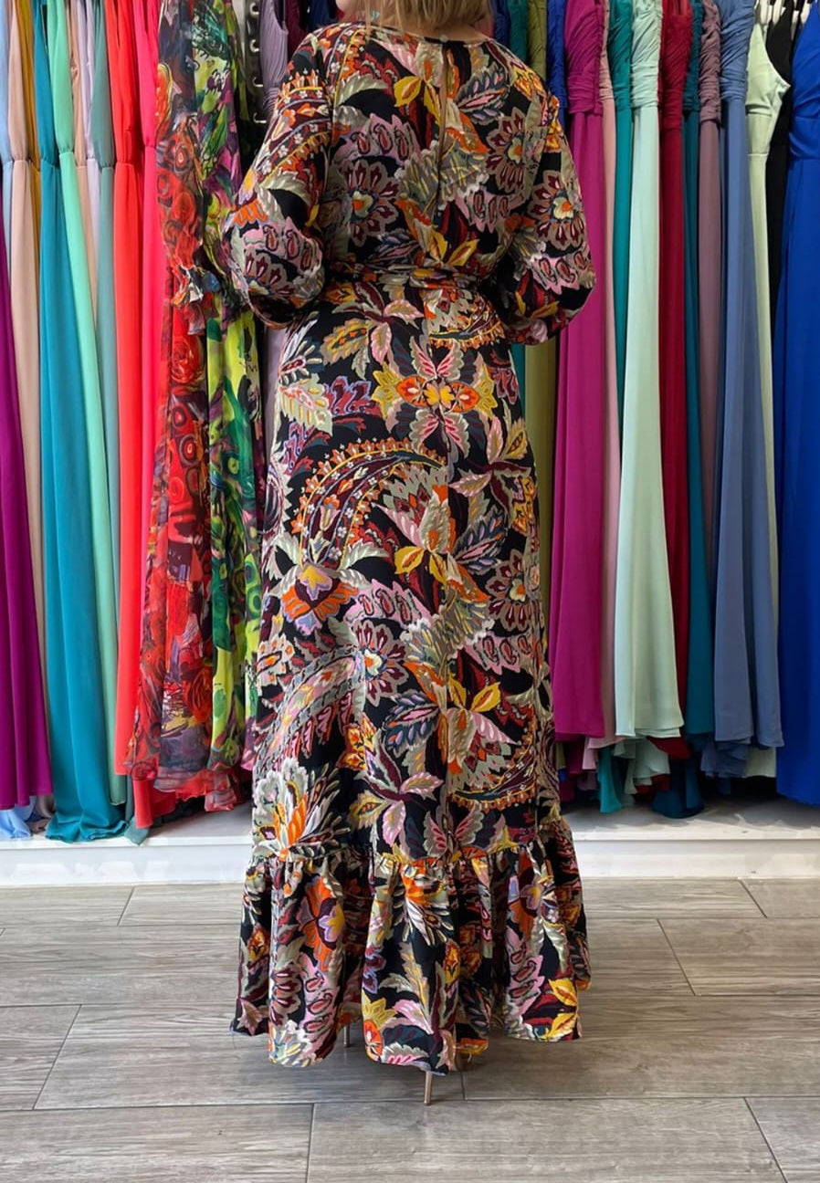 Vestido Largo Estampado Boho Chic
