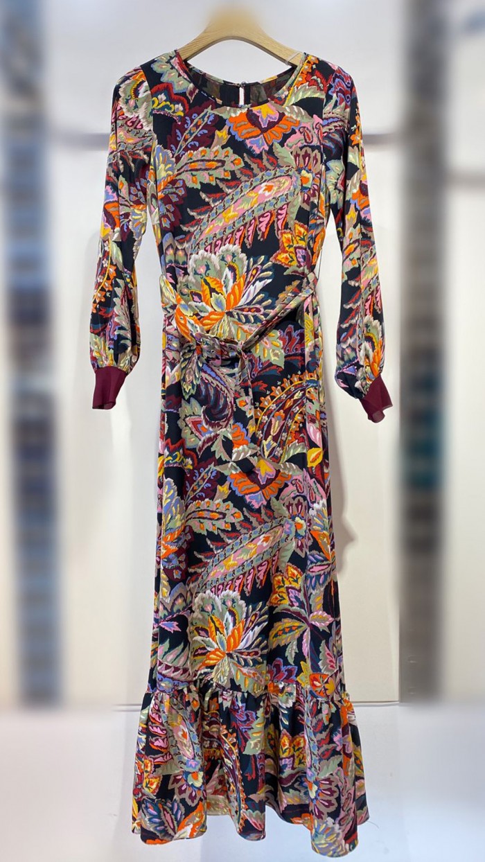 Vestido Largo Estampado Boho Chic